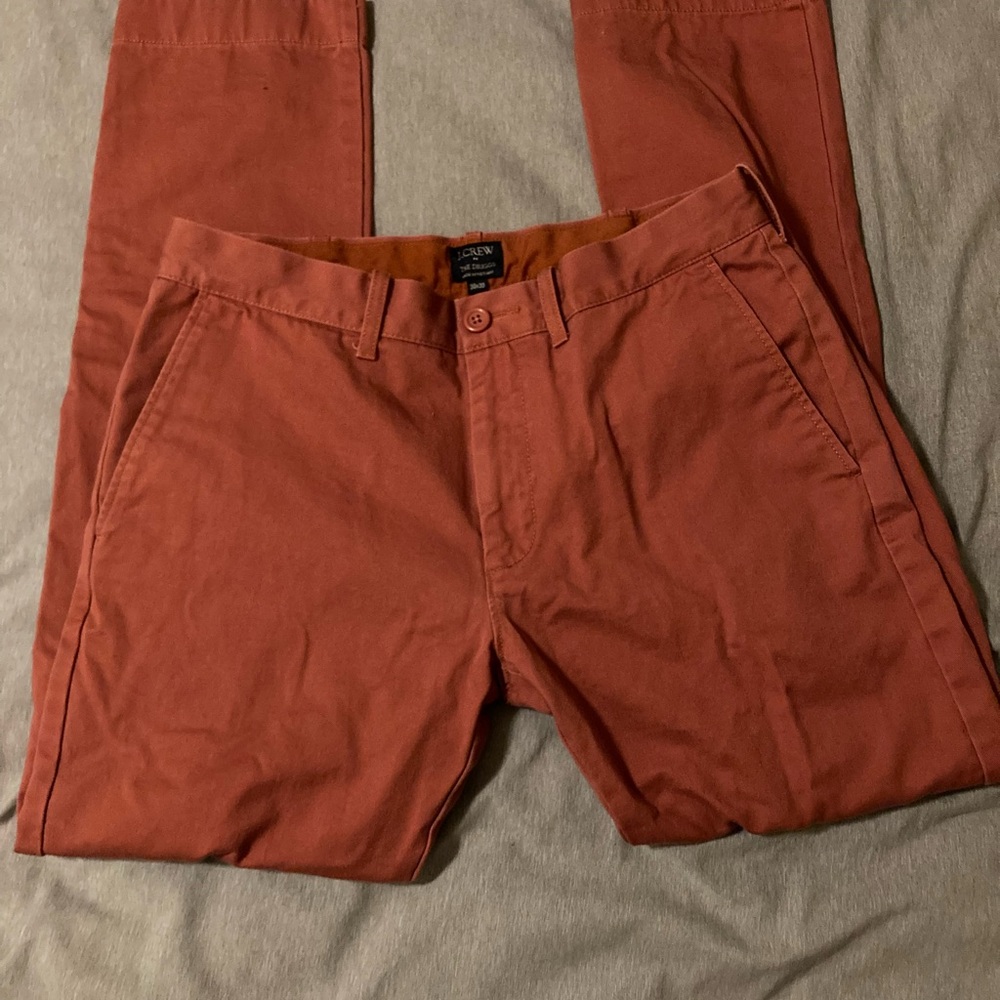 Men's J Crew Rust Driggs Pants 30x30